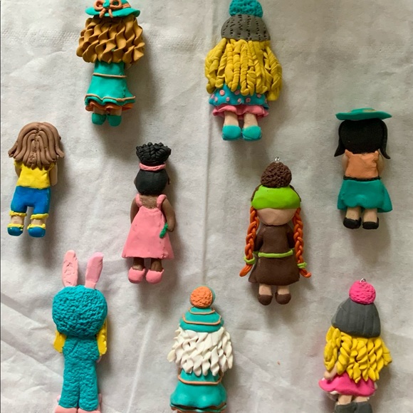 Handmade Polymer Clay Dolls - Picture 2 of 2